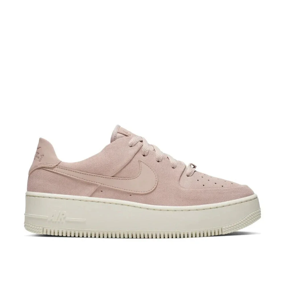 Nike Air Force 1 Sage Low AR5339-201 Sneakers Womens Beige Platform Shoes TF1686